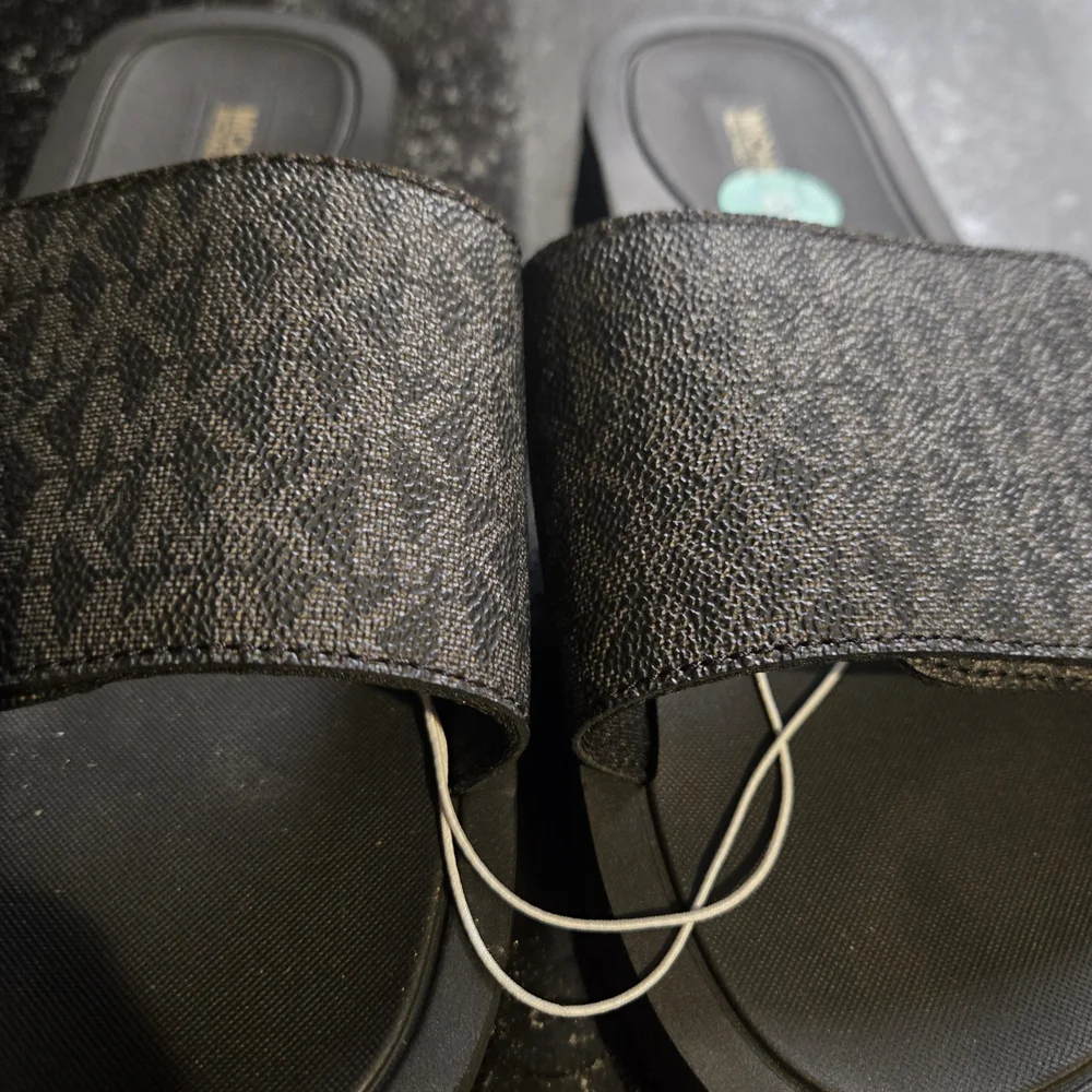 Michael Kors Black Slippers - Picture 2 of 3